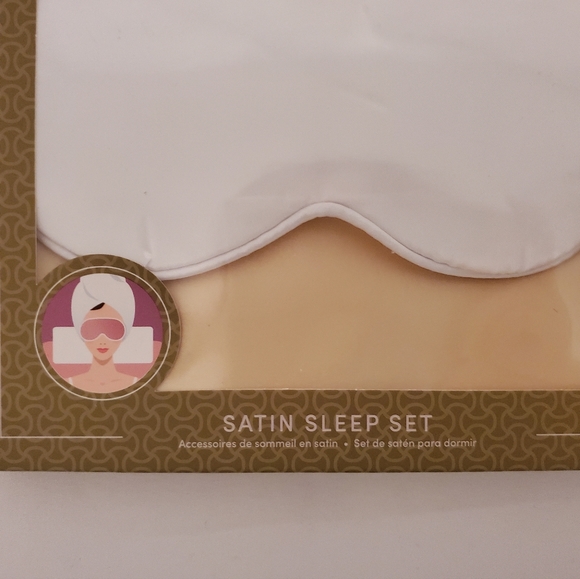 Selling Set of Two Satin Sleep Eye Mask and Pillow Case - Picture 3 of 6